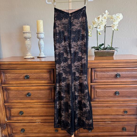 Nookie Heaven Maxi Skirt Black Lace Size Small NWT Made in Australia - Picture 5 of 11